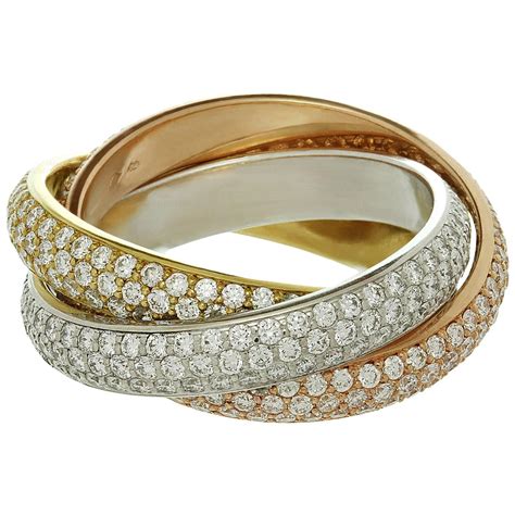 cartier trinity gold rings.